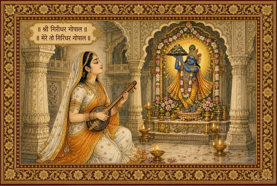 Sant Meerabai before Giridhar Gopal
