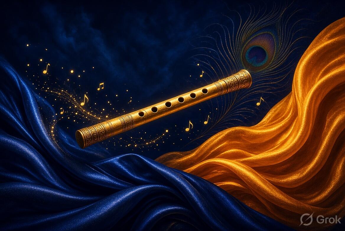 Golden flute artwork